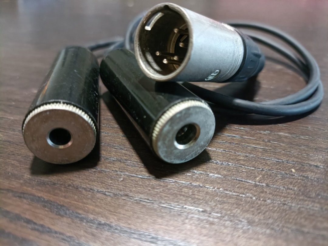 Aviation Twin Plug (Boeing) Headset to 5 pin XLR (Airbus) Adapter