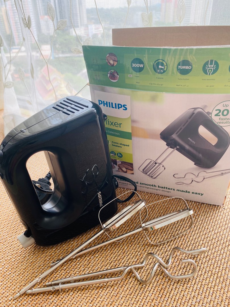 Buy PHILIPS Daily Hand Mixer HR3740/11: 400W, 5 speeds and turbo, wire  beaters and dough hooks, easy to clean, easy to eject. - VISHAL ECOMS