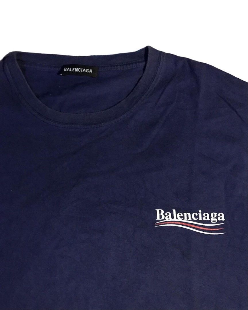 balenciaga campaign logo tee