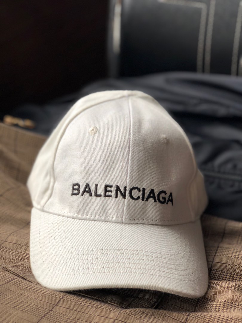 BALENCIAGA CAP (white) on Carousell