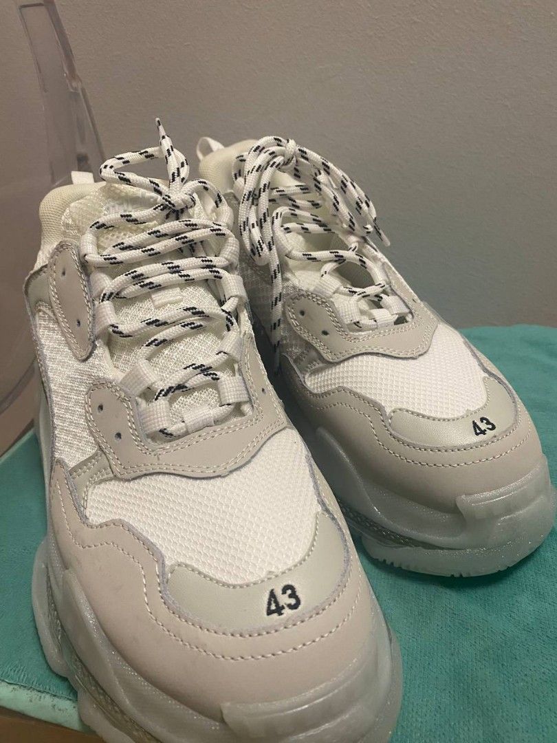 Balenciaga triple S clear sole og version made in Italy Mens Fashion  Footwear Sneakers on Carousell