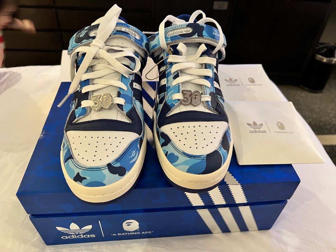 Bape x Adidas Forum 84 Low, Men's Fashion, Footwear, Sneakers on