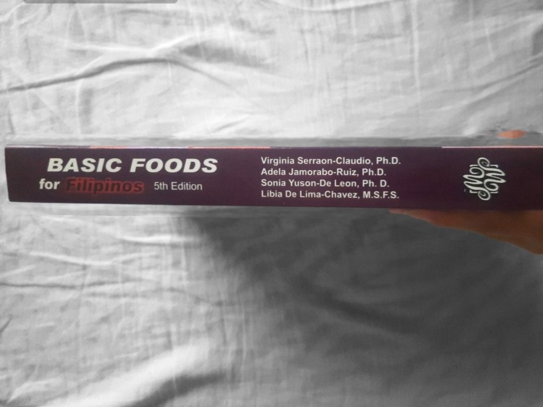 Basic Foods for Filipinos (5th Edition) (Category: Textbooks) located in Naga. Submitted by isai.boutique (Listing ID 1239548483, Image 2). Description: Basic Food for Filipinos (5th Edition) ✅ Good as new ✅ No creases ✅ Useful for BS Nutrition and Dietetics students Bought for P825 in Shopee..