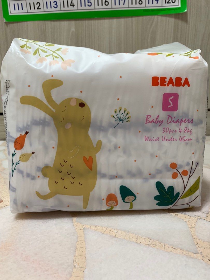 Beaba Sizes Beaba Diapers (4x30pcs), Babies & Kids, Bathing & Changing, Diapers ...