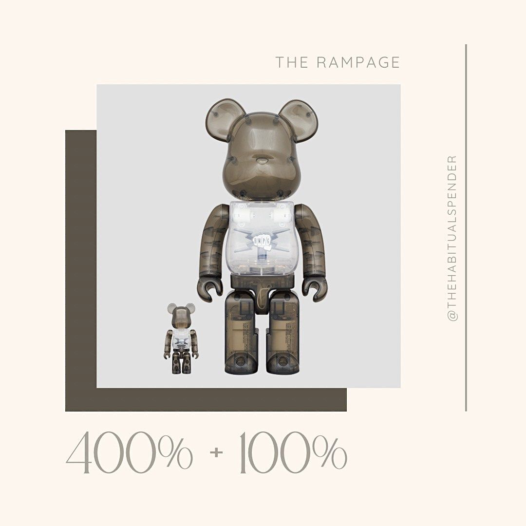 BE@RBRICK × THE RAMPAGE 100% & 400% ランページ ベアブリック ...