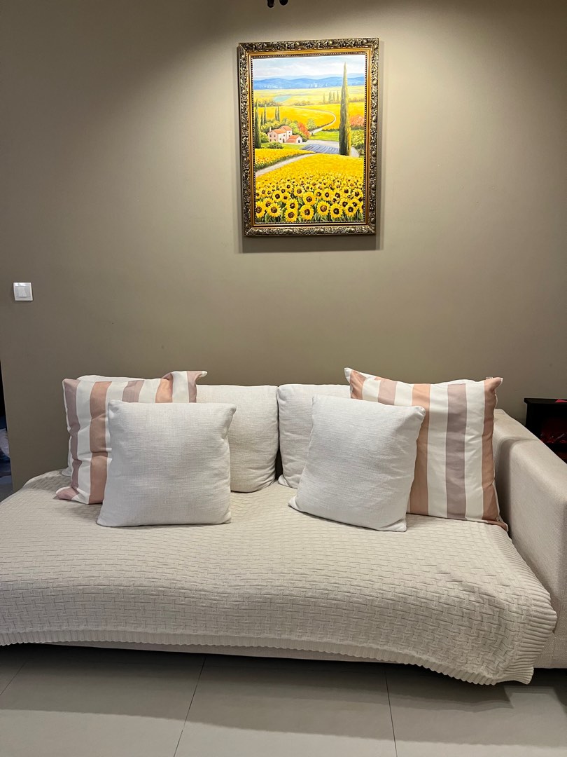 Beautiful down feather sofa, Furniture & Home Living, Furniture, Sofas