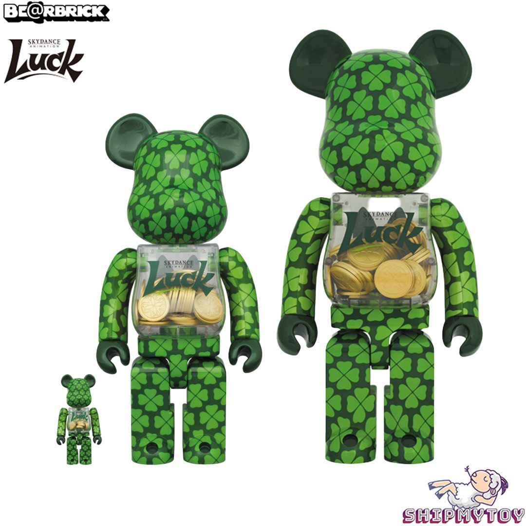 現貨」BE@RBRICK BEARBRICK LUCK 100% 400% 1000%, 興趣及遊戲, 玩具