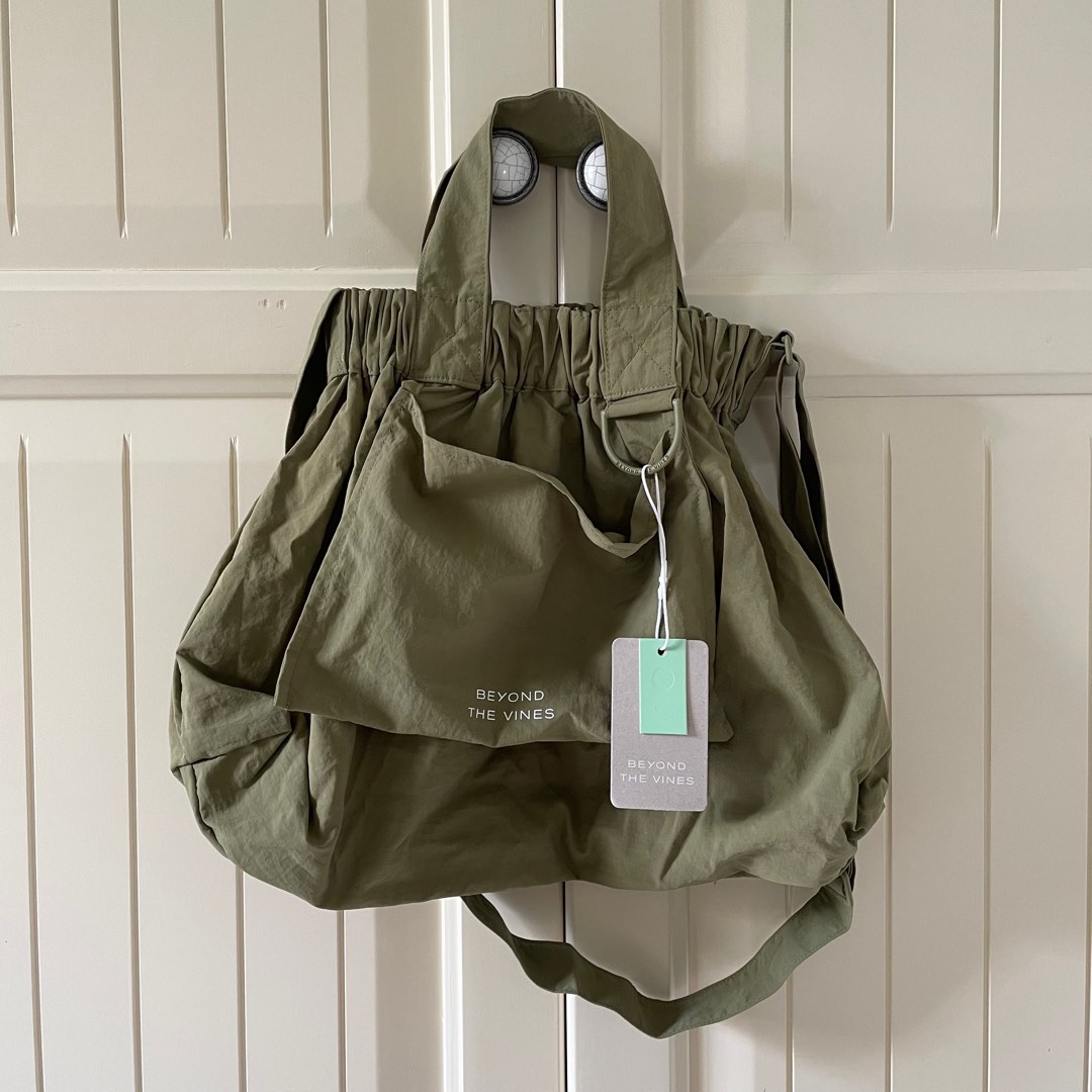 Beyond The Vines Light Olive Dumpling Bag (M) on Carousell