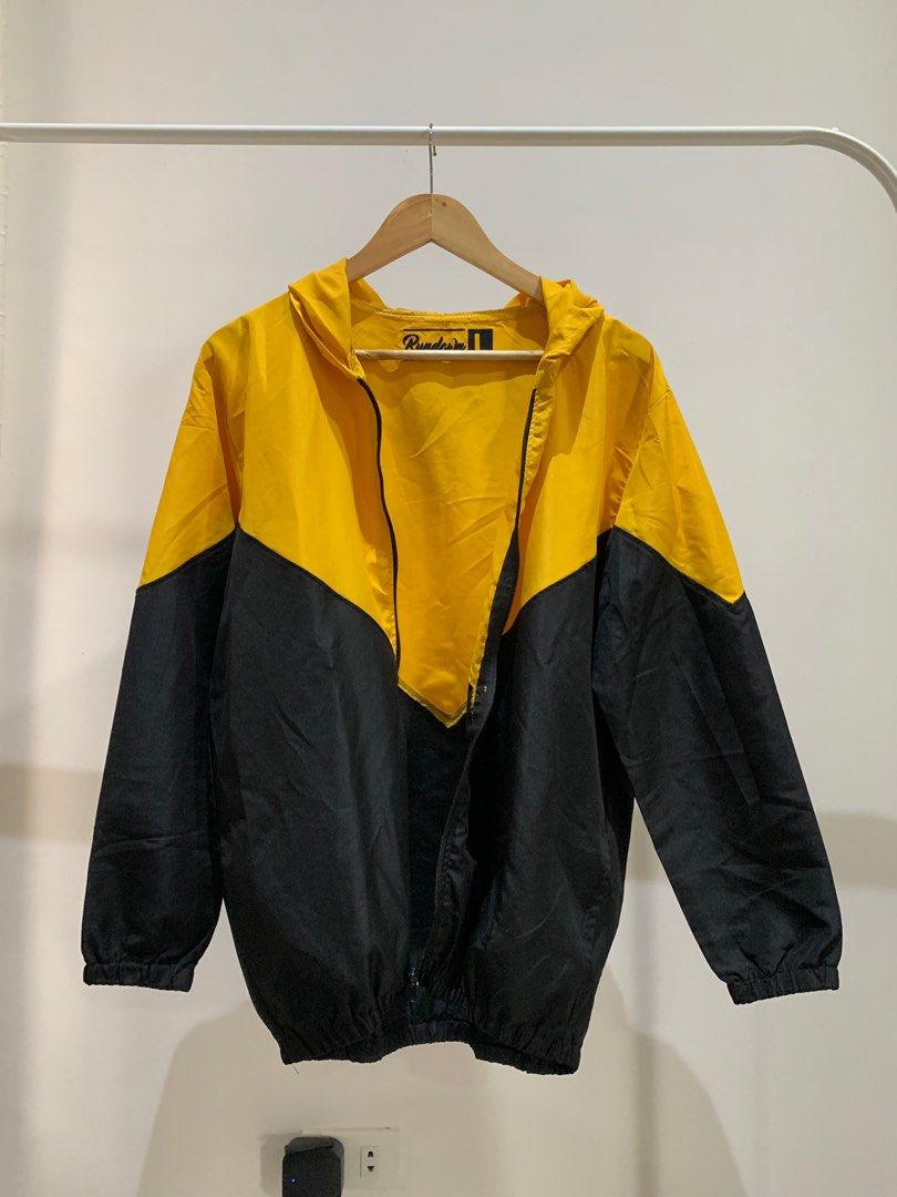 Black and yellow windbreaker new arrivals