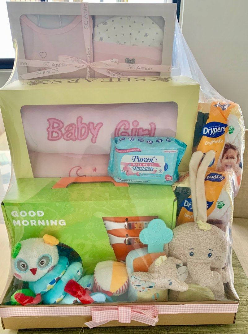 BN Baby Girl Hamper Gift Set from Hazel Florist Gifts Babies