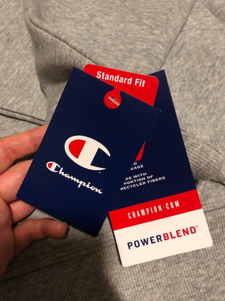 Red blue on sale grey champion hoodie