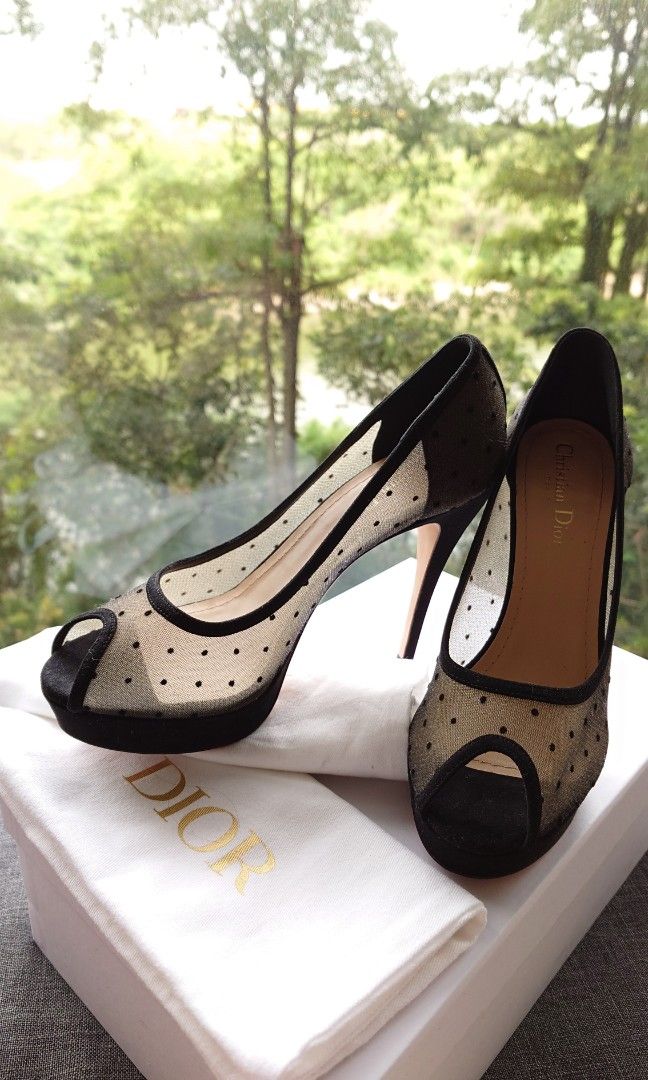 Christian dior online polka dot shoes