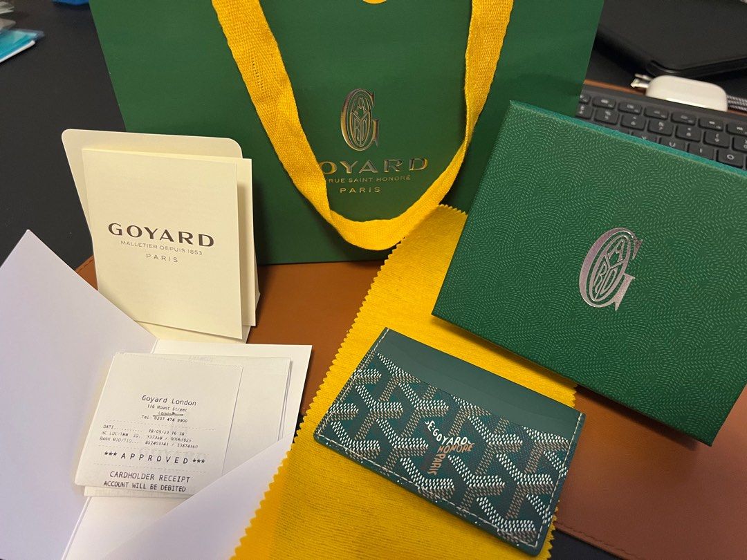 Goyard Wallet With Original Receipt.