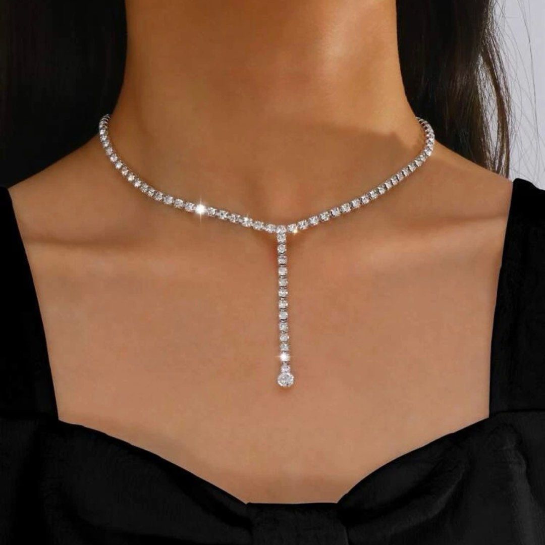 Cheap rhinestone new arrivals necklaces