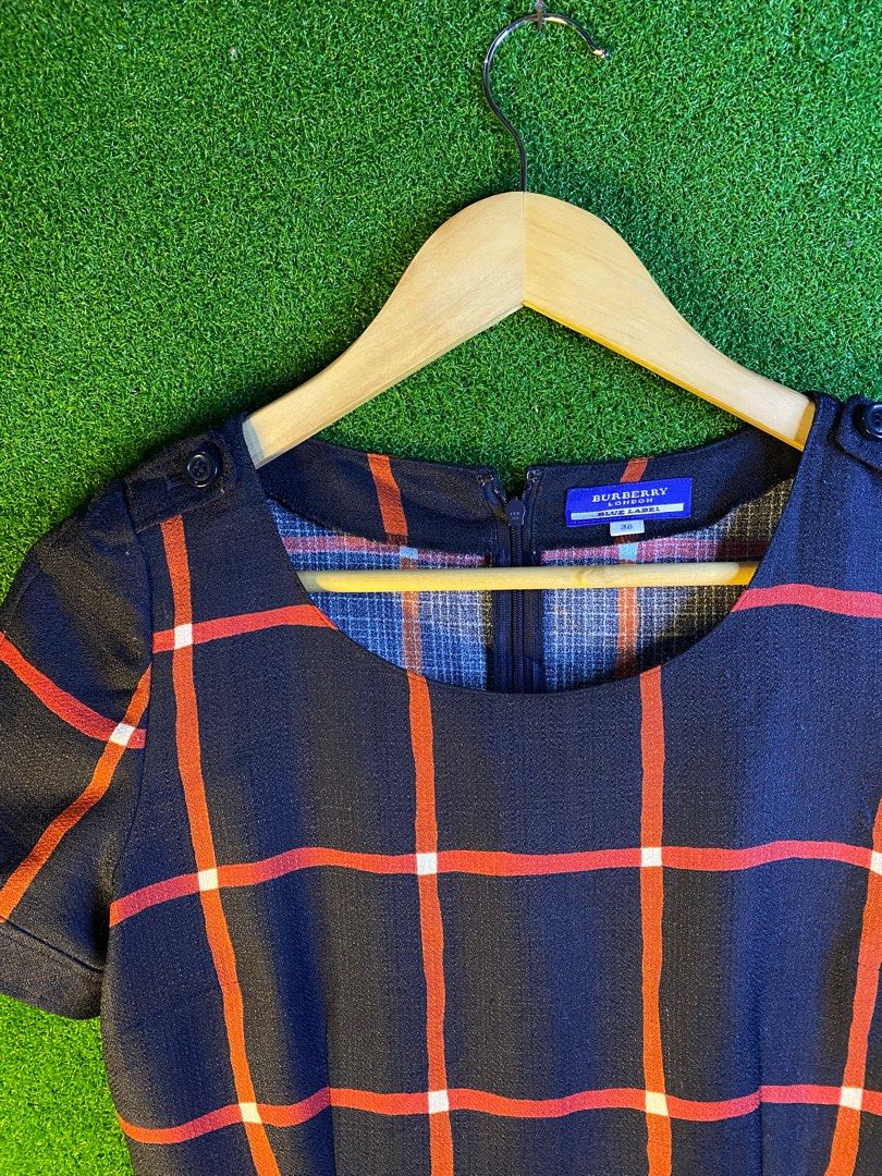 Burberry Plaid Navy Dress Women s Fashion Dresses Sets