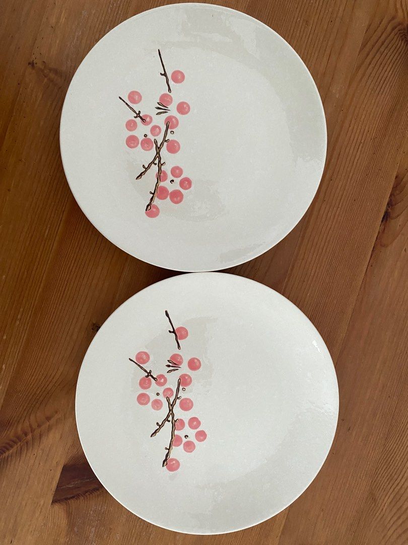 Cherry Blossom Plate Furniture Home Living Kitchenware