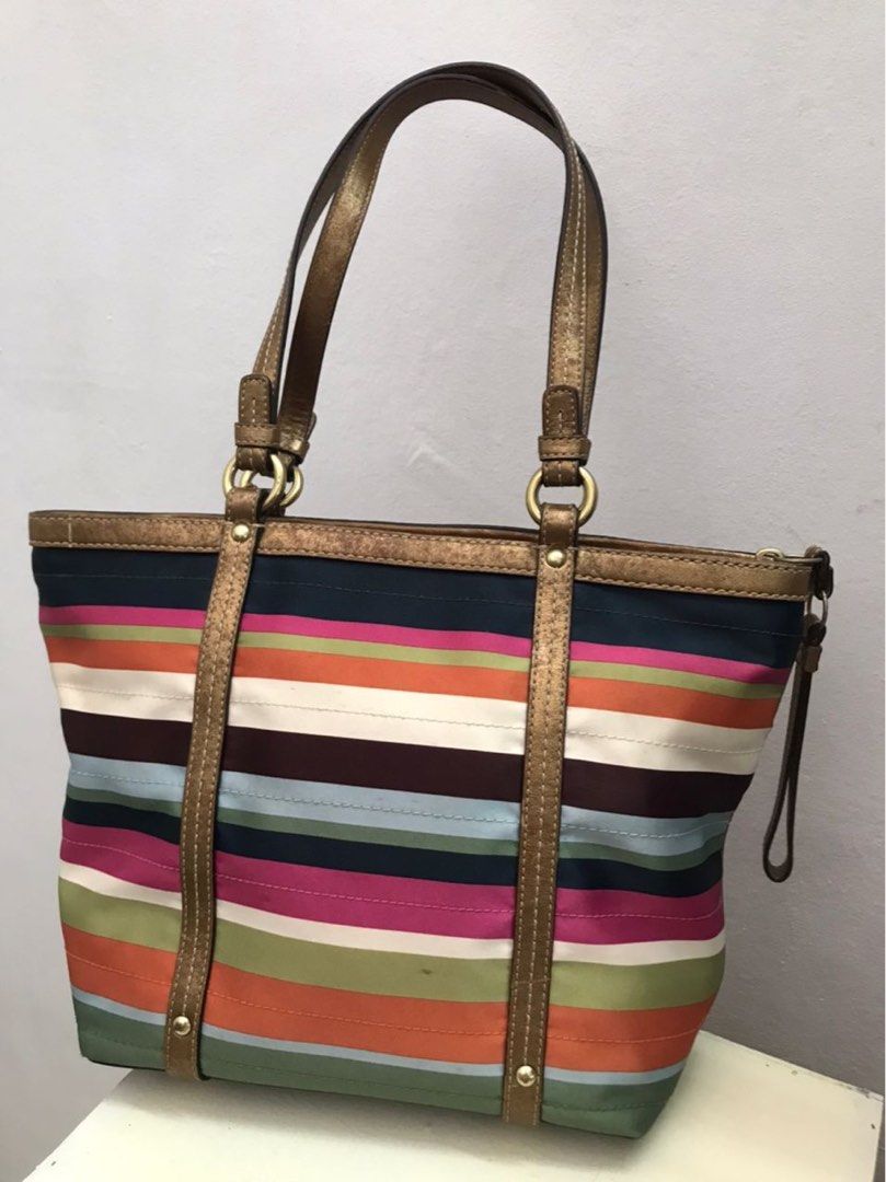 Coach legacy stripe purse 2025