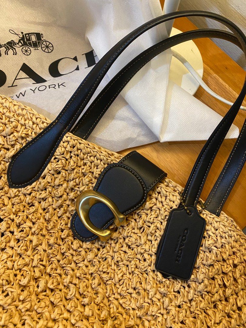 Coach rattan bag online