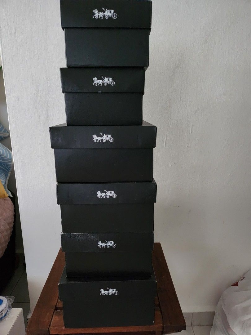 Coach shoe box, Luxury, Accessories on Carousell