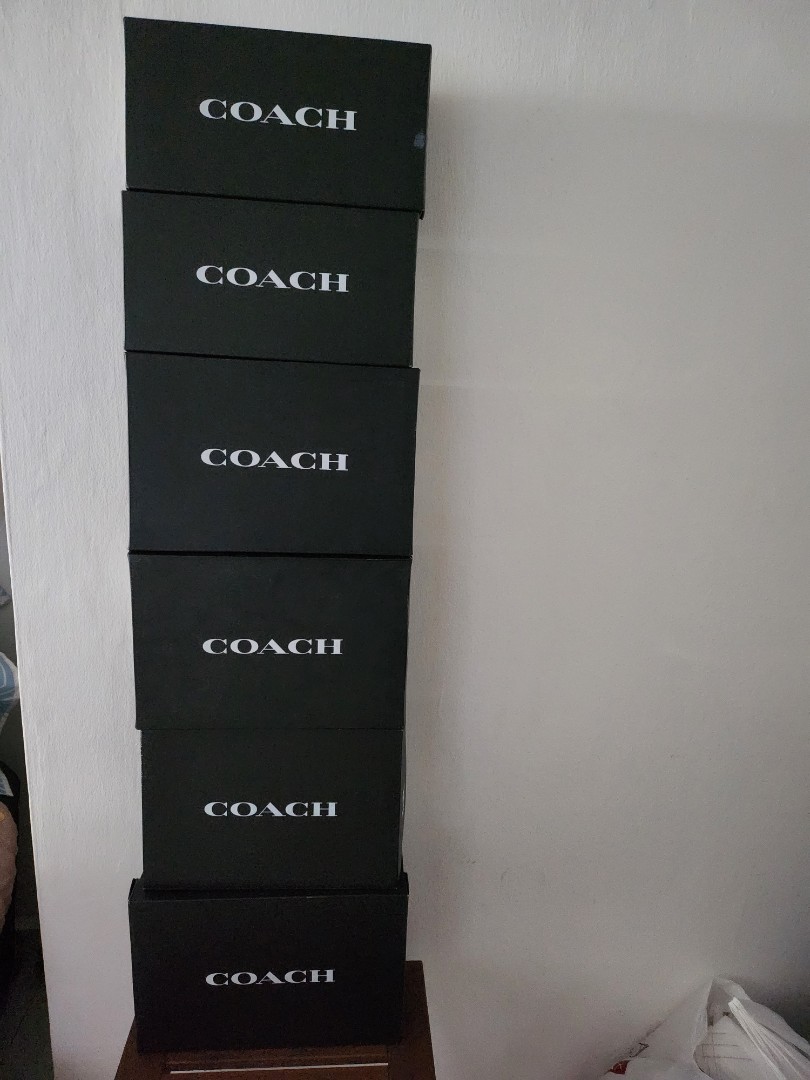 Coach shoe box, Luxury, Accessories on Carousell