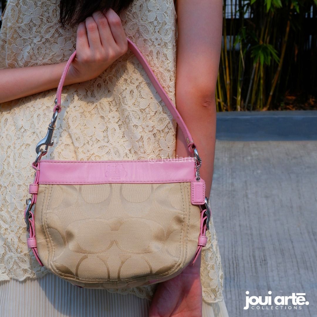 Coach Zoe Hobo Mini Kili Bag Pink Women s Fashion Bags