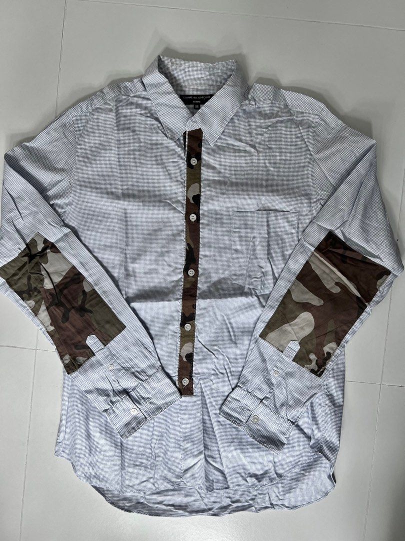 Comme des garcons camo shirt cheap