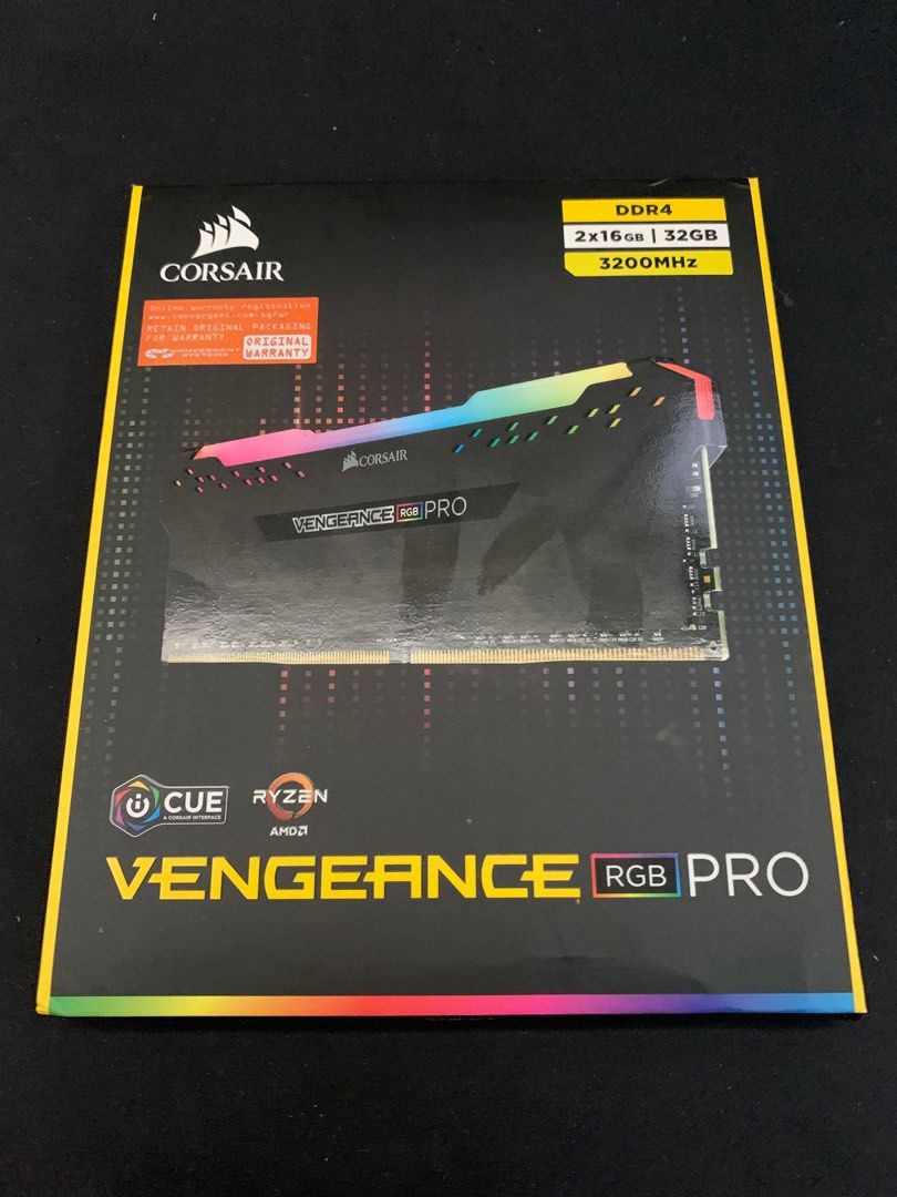 Corsair DD4 2x16GB (32GB Kit) 3200Mhz Ram memory Ryzen & Intel ...