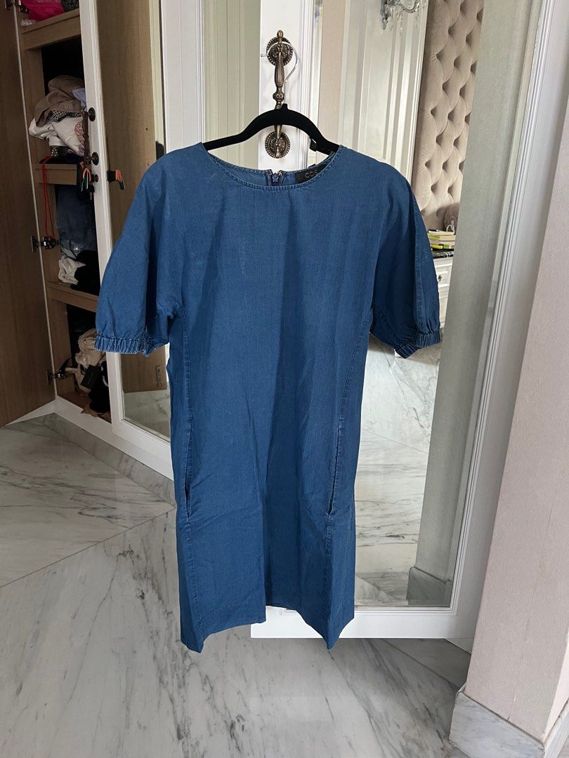 cos blue dress