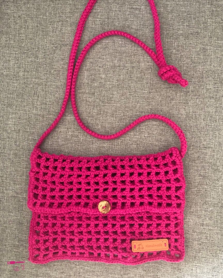 Crochet net pouch best sale