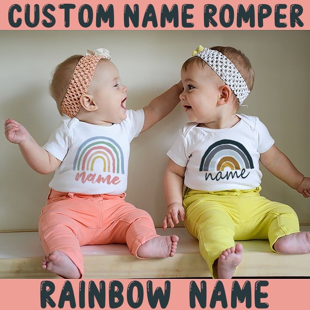 Rainbow sales romper baby
