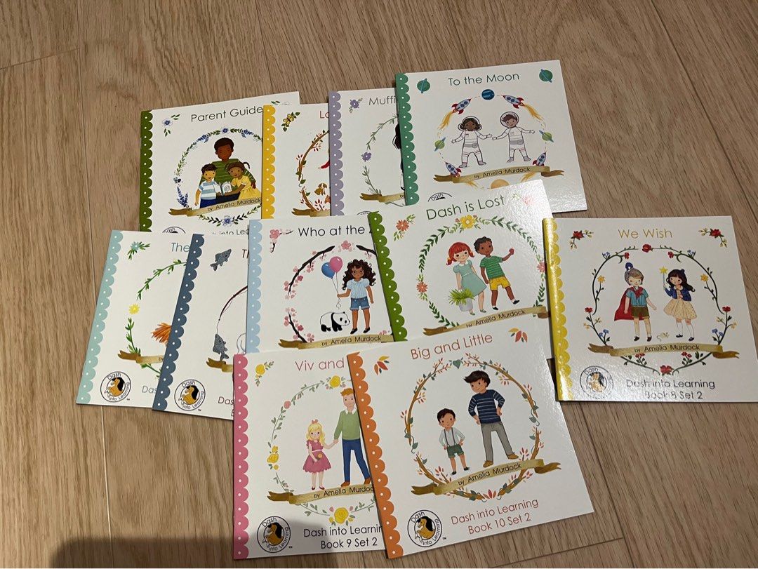 Dash into reading phonics book set 1 and 2, Hobbies & Toys, Books
