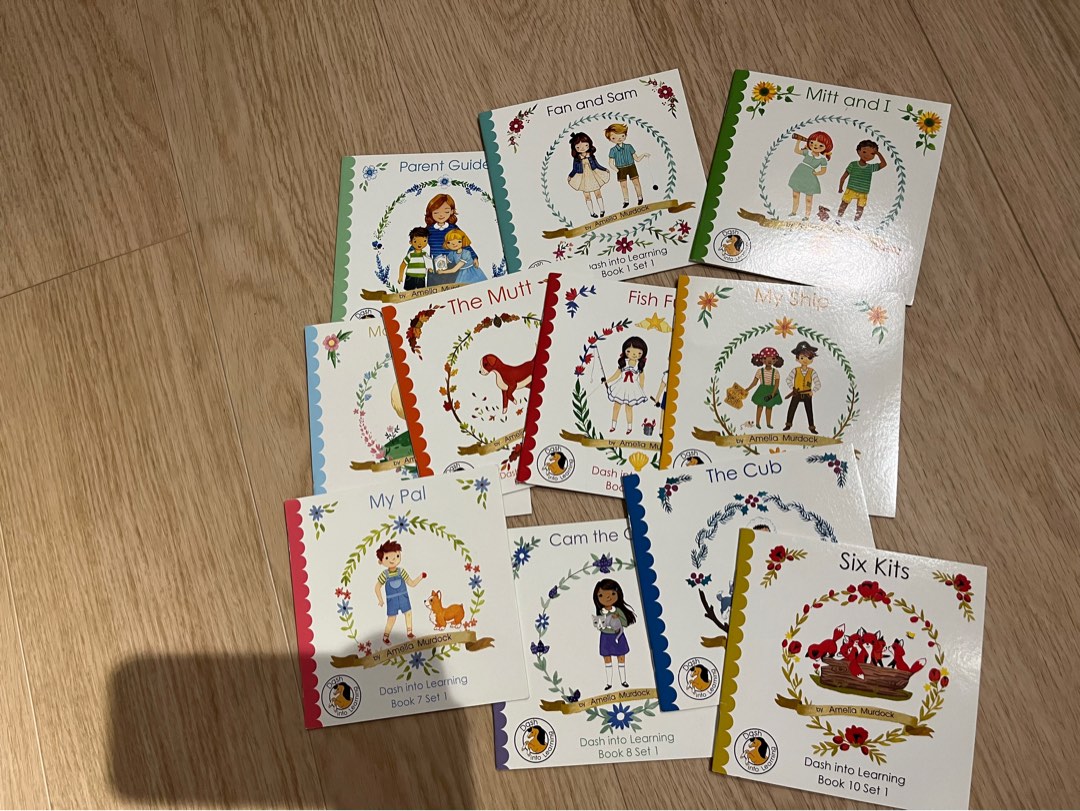 Dash into reading phonics book set 1 and 2, Hobbies & Toys, Books