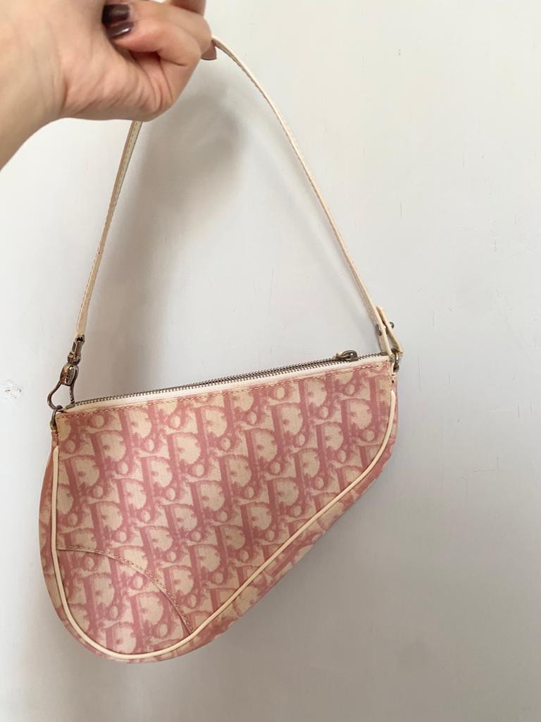 Vintage dior saddle bag pink top