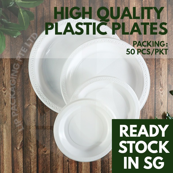 Disposable Plastic Plates Round Everything Else on Carousell