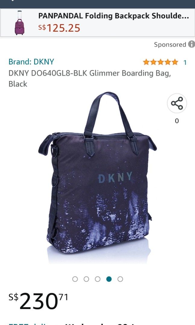 Dkny boarding sales bag