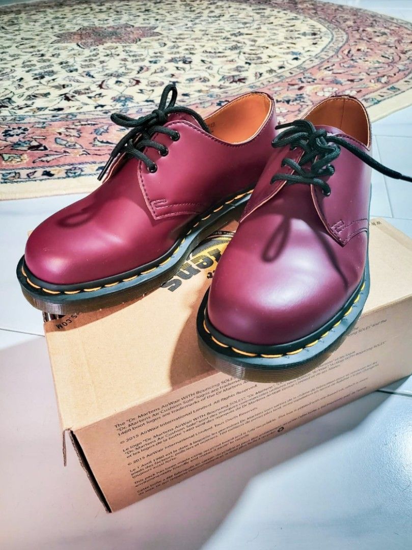 Dr Martens 1461 59 Derby Cherry Red 10085600 Women s Fashion Footwear Boots on Carousell