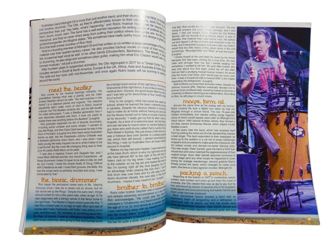 Drumhead Magazine for Drum Players Senri Kawaguchi vintage , Hobbies & Toys, Books & Magazines