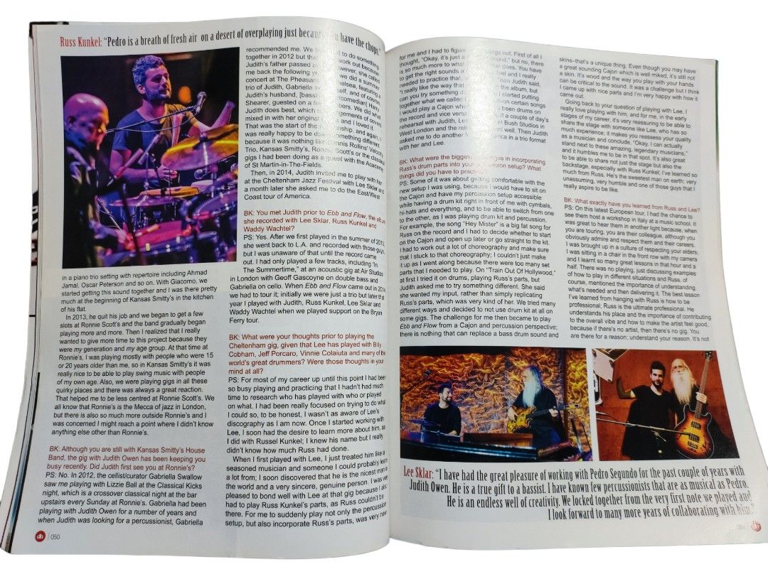 Drumhead Magazine for Drum Players Senri Kawaguchi vintage , Hobbies & Toys, Books & Magazines