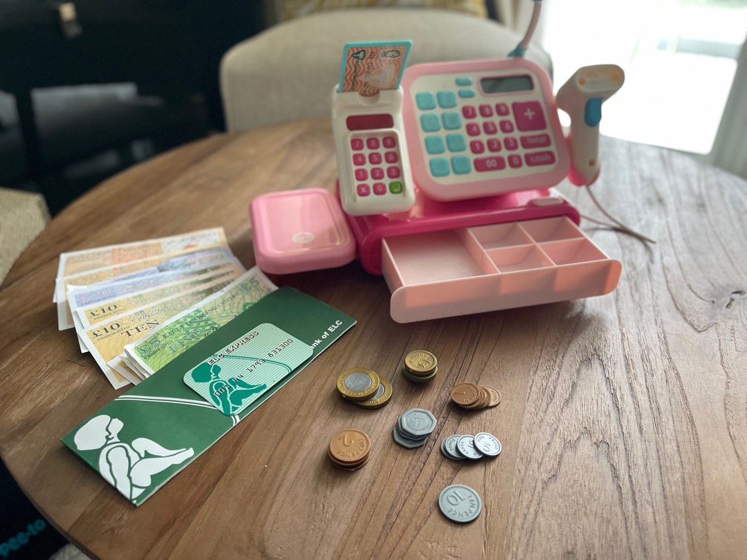 Elc cash register pink shop