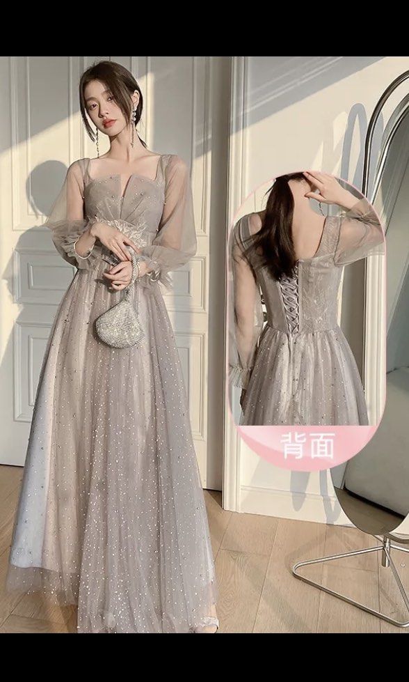 Elegant Lace Dress Floral Ladies Wedding Prom Dinner Evening Gown