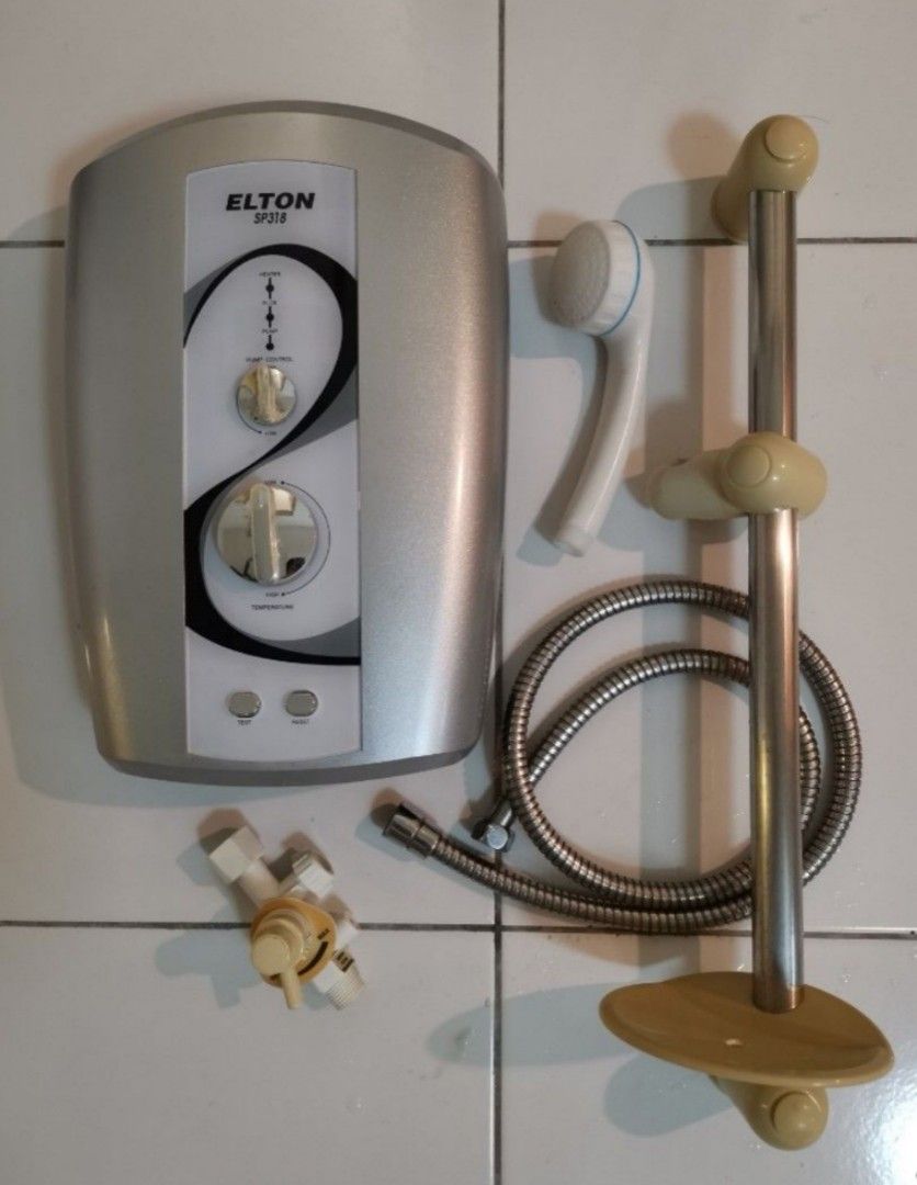 Elton water heater with pump set, TV u0026 Home Appliances, Water Heater u0026  Instant Showers on Carousell