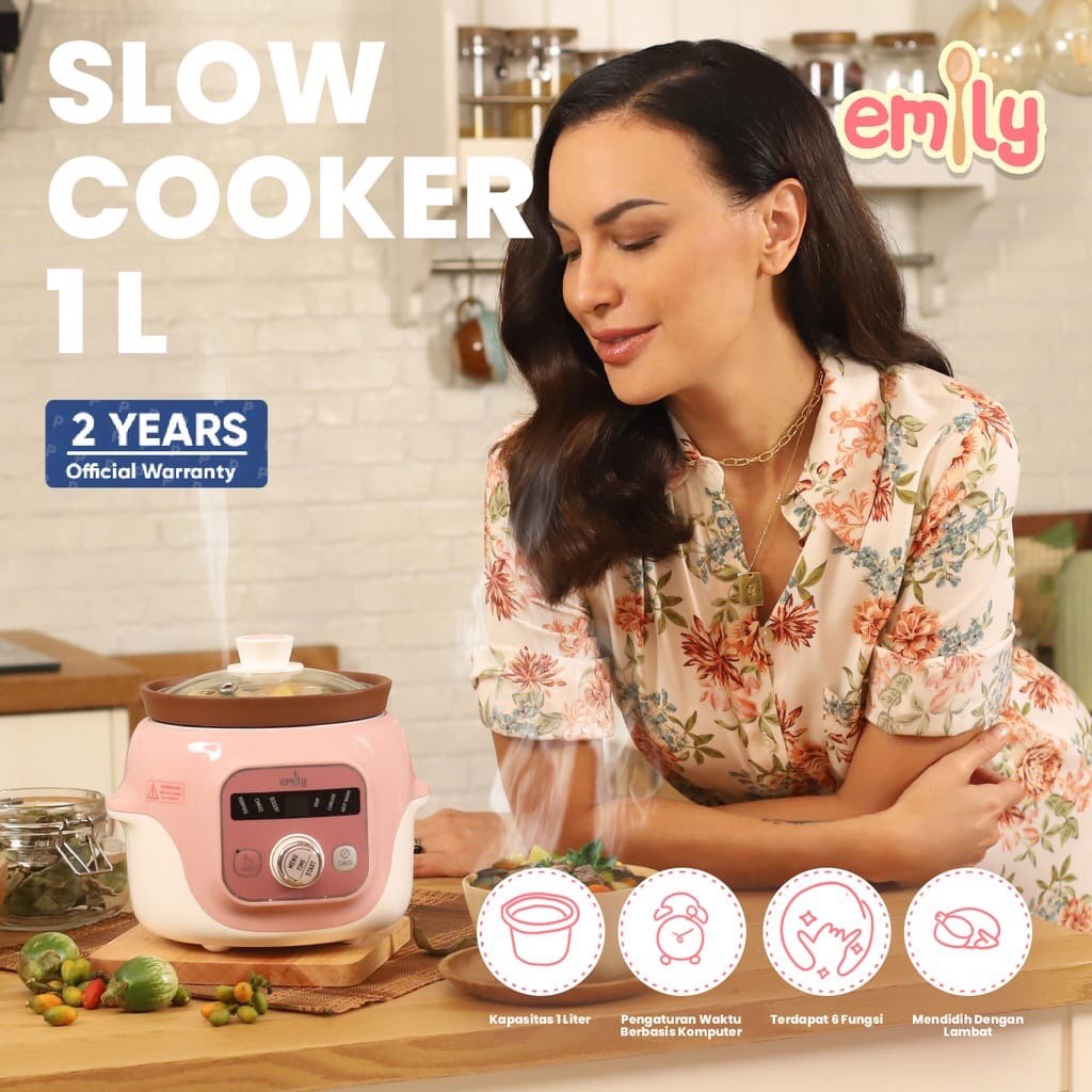 Emily Slow Cooker Claypot 1L / Baby & Family Food Maker ESC 34003
