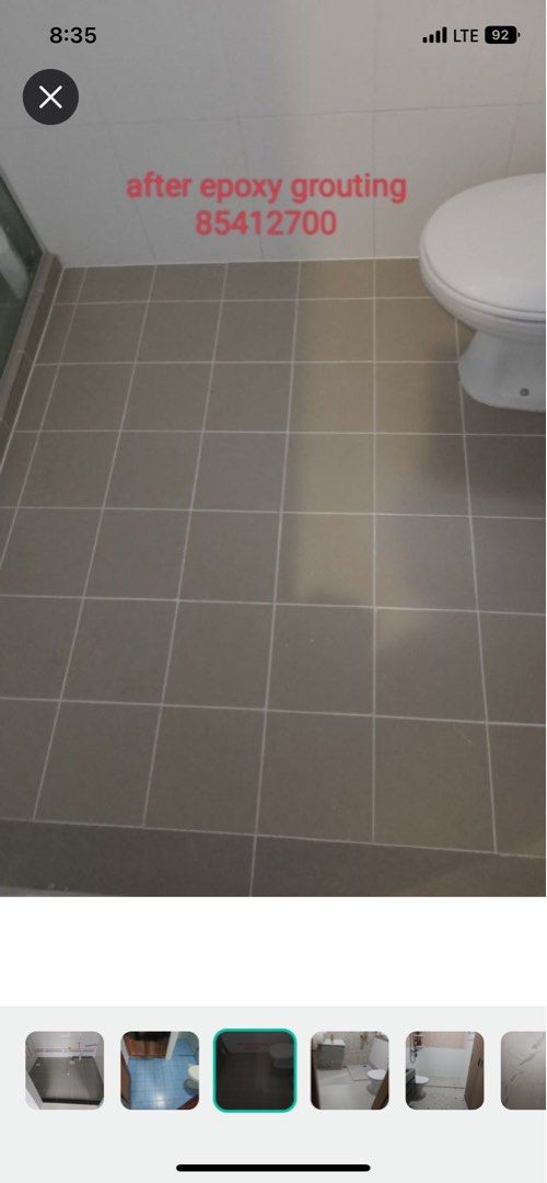 Epoxy paint and grouting, Home Services, Others on Carousell