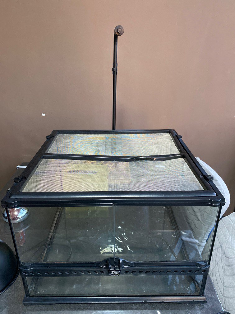 Exo Terra Terrarium Glass Mesh Top With Lamp Holder, Pet Supplies