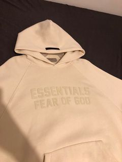 Authentic Fear of God Essentials FW22 Eggshell hoodie