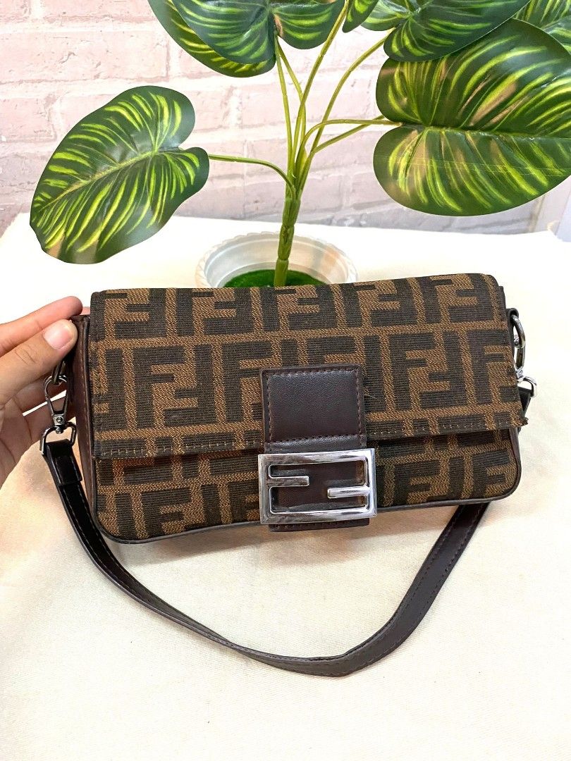 Fendi baguette zucca best sale bag