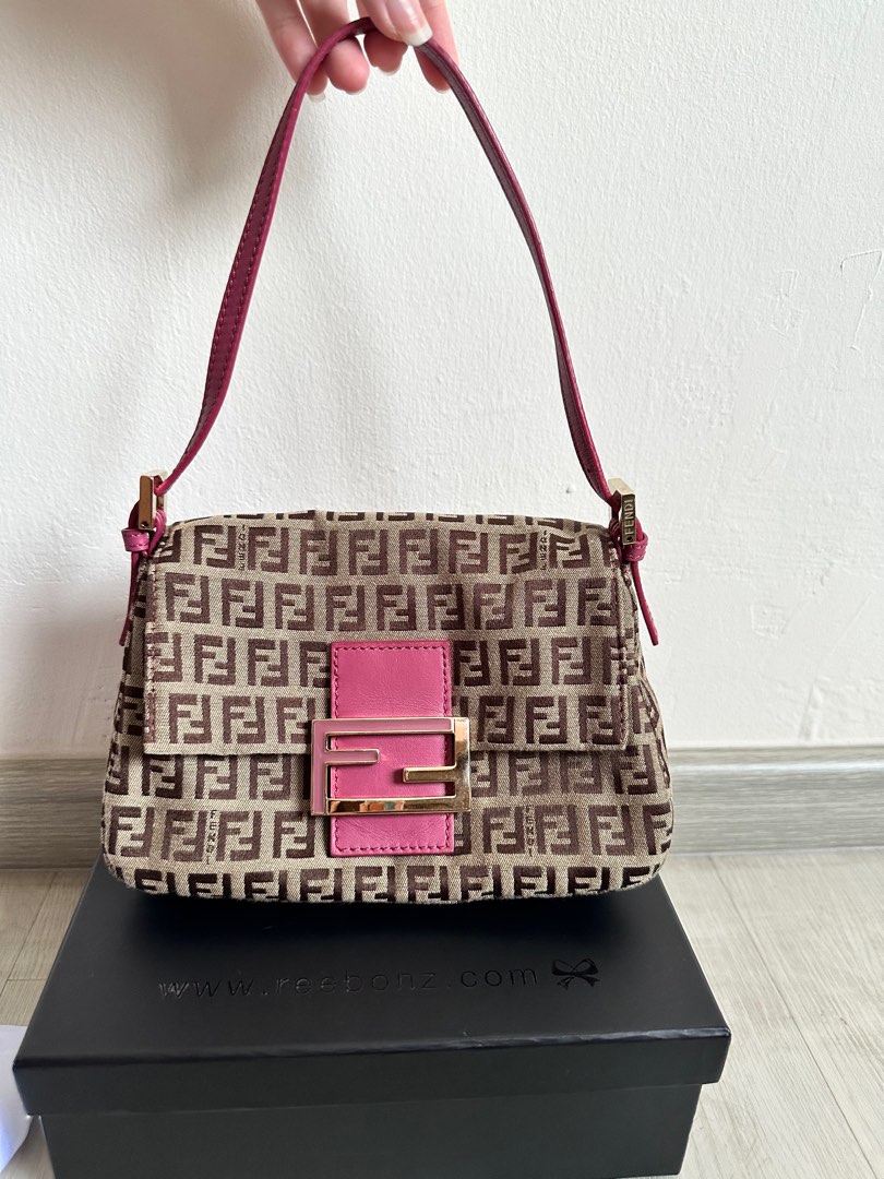 Fendi baguette sales cloth handbag