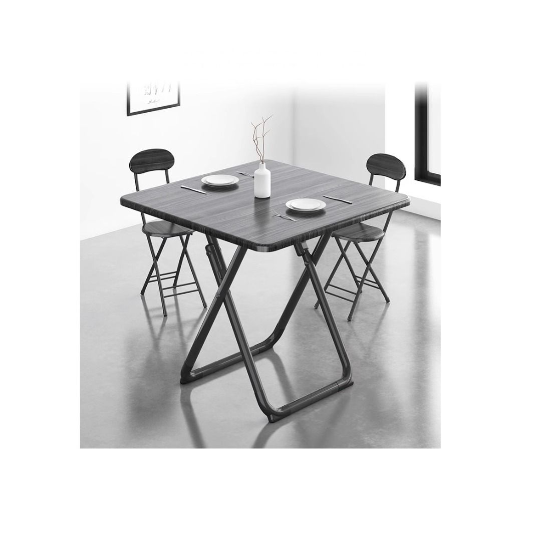 Folding table, Black/White, square table, Without chair Table