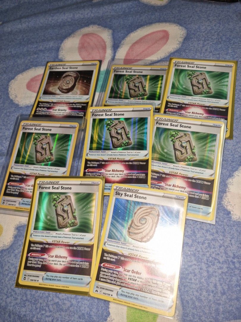 forest seal stone pokemon card value Amazon.com: Pokemon Forest Seal Stone 156/195- Silver Tempest