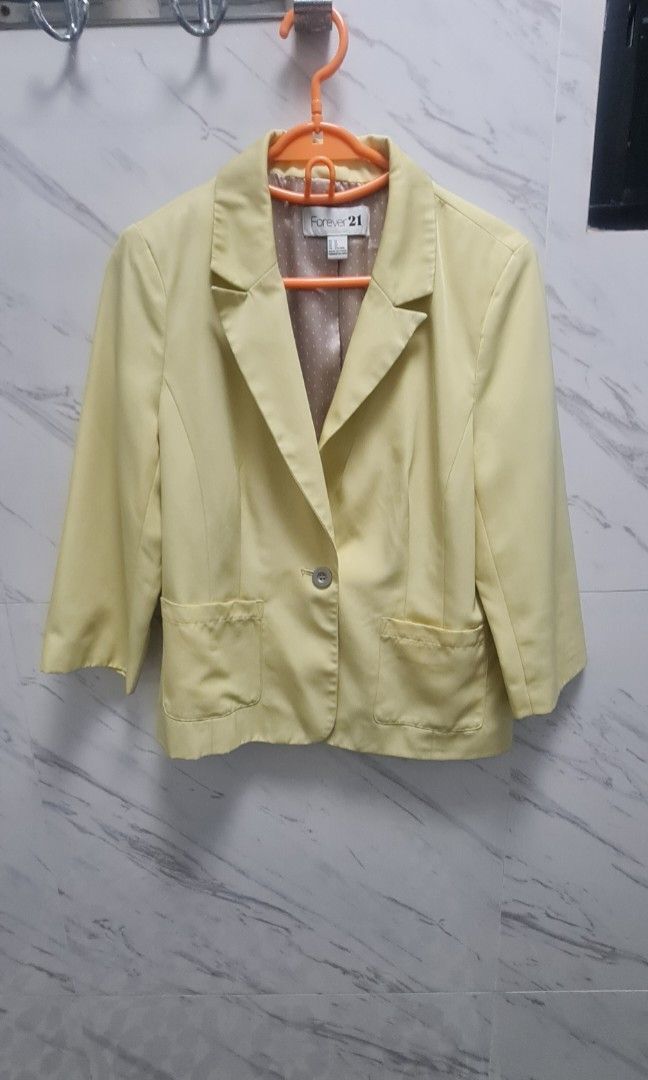 Yellow blazer new arrivals forever 21